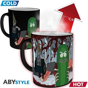 Hrnček Rick and Morty - Pickle Rick 320 ml (meniaci sa motív)