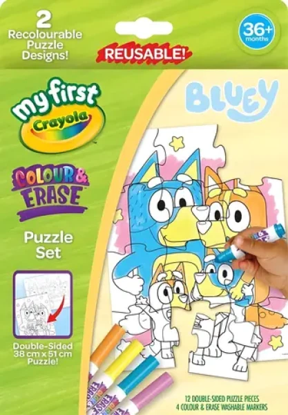CRAYOLA Vyfarbovacie puzzle Bluey