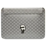 Karl Lagerfeld Saffiano Monogram Ikonik strieborná / Puzdro na notebook / 14" (KLCS14SAKHPKG)
