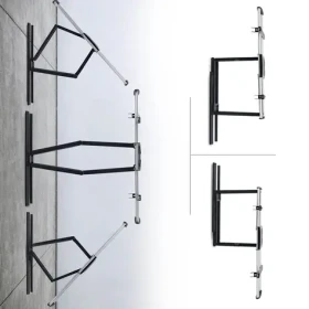 StarTech / Montážna sada na stenu / pre plochý panel / kĺbová, 2 vertikálne úchyty / VESA 600x400 / do 45 kg / hliníková (65SAP2-TV-WALL-MOUNT)