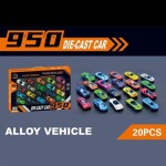 Mamido Mamido Sada kovových autíčok Die-Cast car 20ks