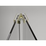 MEXEN/S - Exo sprchovací kút skladacie dvere 100 x 100, transparent, zlato 816-100-100-50-00