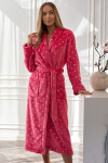 L&L 2552 Cora Long S-2XL dámsky župan malina XXL