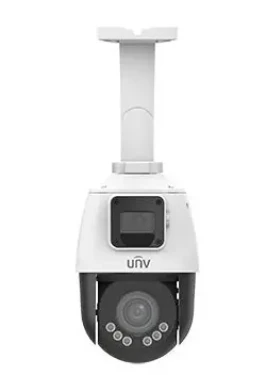 Uniview IPC9312LFW-AF28-2X4 biela / IP kamera / Duálna PTZ+statická / 2x 2 Mpix / Zoom 4X / IR 50 m / PoE / IP66 (IPC9312LFW-AF28-2X4)