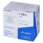 Lanberg UTP kábel drôt čierny 305 m / Sieťový kábel / CCA / 250 MHz / AWG23 (LCU6-10CC-0305-BK)