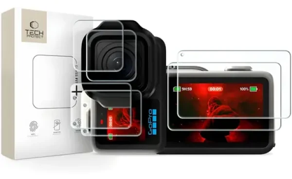 Tech-Protect Glass Fit+ pre GoPro Mission 1 a Pro / Ochranné sklo a fólie / Sada 2 ks