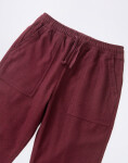 Service Works Flannel Chef Pants Burgundy S