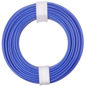 Donau Elektronik 125-012 opletenie / lanko 1 x 0.25 mm² modrá 10 m; 125-012