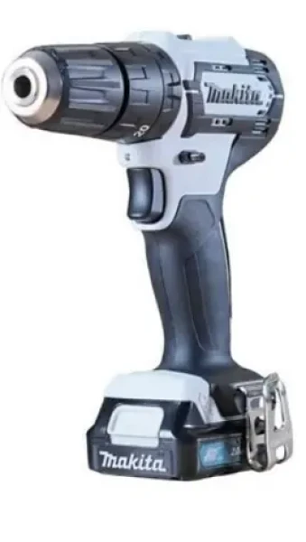 Makita HP333DSAW biela / Aku príklepová vŕtačka / Li- ION / 12V / 1.700 ot-min / 1x 2.0Ah / 1x nabíjačka DC10SB / kufor (HP333DSAW)