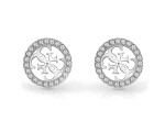 Guess Módne oceľové náušnice 4G Crush JUBE04164JWRHT/U