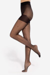 BODY PLUS SIZE FASHION- 02 VZOROVANÉ PANČUCHY nero 4 PLUS