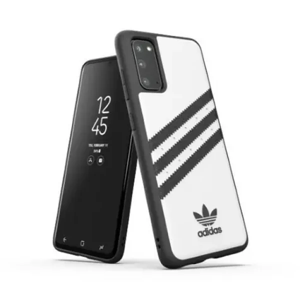 Adidas OR Moulded Case PU Samsung Galaxy S20 biela-čierna / Kryt / PU materiál / SM-G980 (38622)