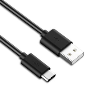 PremiumCord prepojovací USB 2.0 kábel s konektormi USB-C - USB-A čierny 1m (8592220017408)