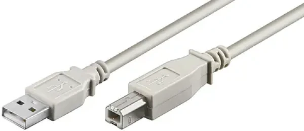 MicroConnect kábel USB2.0 A (M) - USB2.0 B (M) 1.8m biela / 480Mbit/s (USBAB2)