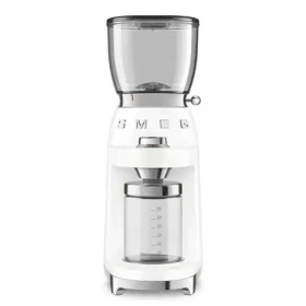 SMEG 50#39;s Retro Style biela / Elektrický mlynček na kávu / 150W / 130 g / až 6 šálok (CGF01WHEU)