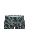 Pánske boxerky 3Pack 112130 4R717 tm. modrá so zelenou Emporio Armani