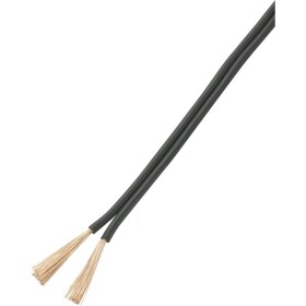 TRU COMPONENTS 1566993 opletenie / lanko 2 x 2.50 mm² čierna 50 m; 1566993