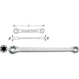 Hazet HAZET 609-E10XE12 obojstranný očkový kľúč 9.42 - 11.17 mm; 609-E10XE12