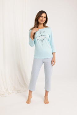 DÁMSKE PYŽAMO 716 J/25 tyrkysová M