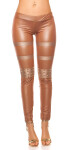 Sexy KouCla leatherlook-leggings with studs