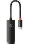 Baseus WKQX000201 Lite Series Sieťový adaptér USB-C (M) - RJ45 (F) čierna / 100Mbps (WKQX000201)