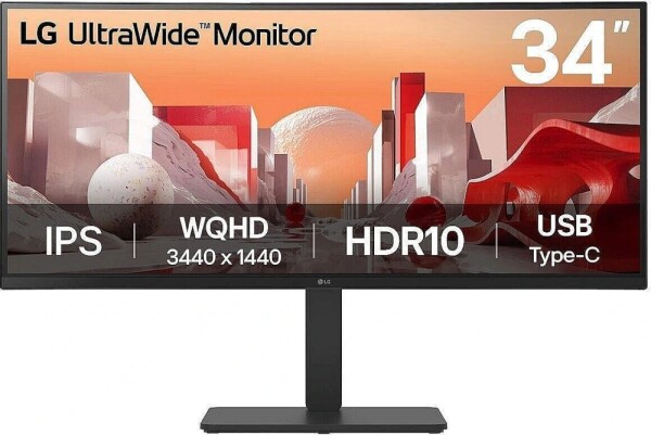 LG LG 34BA75QE-B.AEU 86,72cm 34Zoll IPS 3440x1440 21:9 300cd/m2 5ms 2xHDMI DP USB
