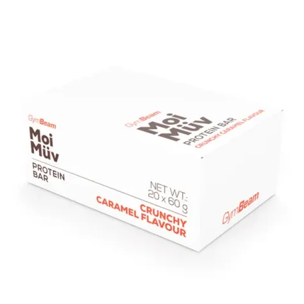 MoiMüv Protein Bar - GymBeam (chrumkavý karamel, 20 x 60 g) (30248-7-20x60g-chrumkavýkaramel)