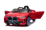 Mamido Mamido Elektrické autíčko BMW i4 červené 12V7Ah EVA kolesá ECO Koža