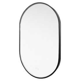 Mereo Zrkadlo oválne 50x80 cm, LED osvetlenie a odhmlievanie CN170