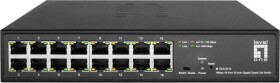 LevelOne LevelOne GES-2216 łącza sieciowe Zarządzany L2 Gigabit Ethernet (10/100/1000) Čierny