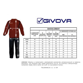 Detská tepláková súprava Tuta Visa TR018 1204 - Givova 3XS červená-modrá