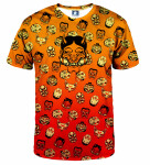 Aloha From Deer Kabuki Mask Burning T-Shirt TSH AFD924 Orange