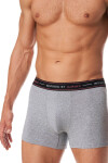 Pánske boxerky Key MXH 132 A23 M-2XL šedá M