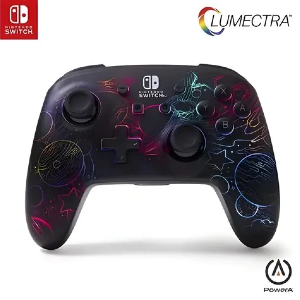PowerA Enhanced Galactic Vortex / Bezdrôtový ovládač / Nintendo Switch / Lumectra podsvietenie (NSGP0349-01)