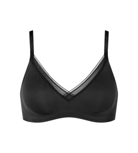 Podprsenka bez kostíc BODY ADAPT Twist Soft bra - BLACK - čierna 0004 - SLOGGI BLACK L