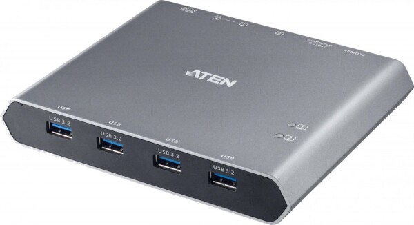 Aten Przełšcznik 2-Port 4K DP USB-C KVM Dock Switch with Power