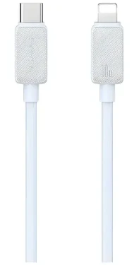 USAMS US-SJ692 biela / Dátový kábel USB-C - Lightning / 1m / 30W / 480 Mbps (SJ692USB02)
