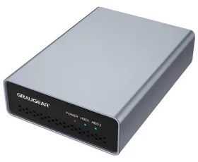 GrauGear / Externé RAID puzdro / 2x 2,5" HDD/SSD / USB-C 3.2 Gen 2 / RAID 0,1 (G-25RD2-AC-10G)