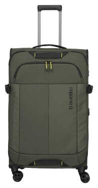Veľký textilný kufor na kolieskach Travelite Briize L Khaki