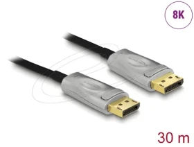 DeLock Aktívny optický kábel DisplayPort 1.4 / Prepojovací kábel / 8K / 30 m (85889)