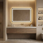 REA - Zrkadlo LED 80x60cm P10407 HOM-02829