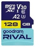 Goodram RIVAL M2AA microSDXC 128 GB + SD adaptér / Class 10 / UHS-I / U3 / A2 / V30 / R: až 170 MB/s / W: až 120 MB/s (GGSM2AA-1280R12)