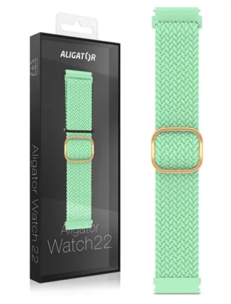 Aligator Remienok textilný 22mm / tyrkysový (22AW0025)