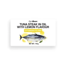 Steak z tuniaka v oleji s citrónovou príchuťou - GymBeam (110 g) (105835-1-110g)