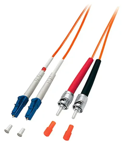 Equip LC/ST oranžová / Optický patchkábel / Multimode duplex OM2 / 10 m / LSZH plášť (254216)