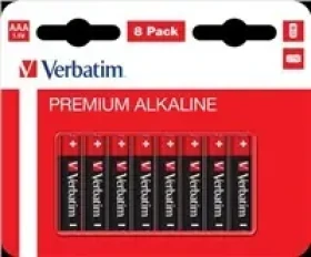 Verbatim AAA alkalické batérie 8 ks / Batéria / 1,5 V (49502)