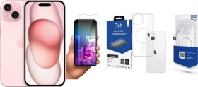 Apple iPhone 15 256GB Pink (MTP73) + FlexibleGlass + Etui MagCase