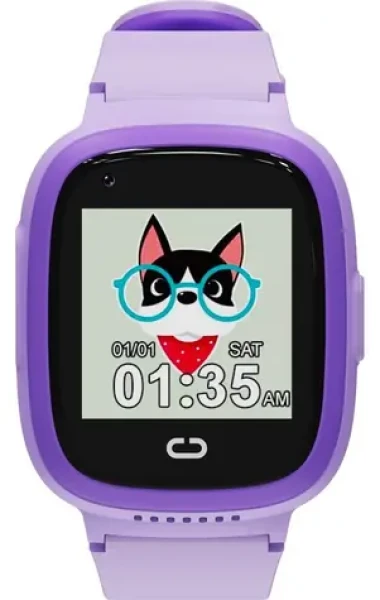 Canyon Sunny KW-48 fialová / Chytré detské hodinky / farebný displej / 4G audio/video hovory / GPS / IP67 (CNE-KW48VL)