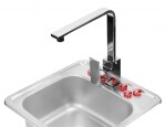 DEANTE DEANTE - Techno nerez dekor - Nerezový drez, 2 - bowl s odkvapkávačom ZEU_3210