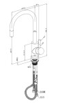 VILLEROY & BOCH VILLEROY & BOCH - Drezová batéria Umbrella Flex Nerez, leštený 925400LE